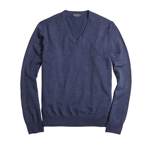 Saxxon Wool V-Neck Sweater - Blue